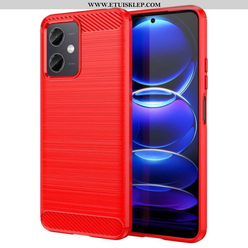 Etui do Xiaomi Redmi Note 12 5G Szczotkowane Włókno Węglowe